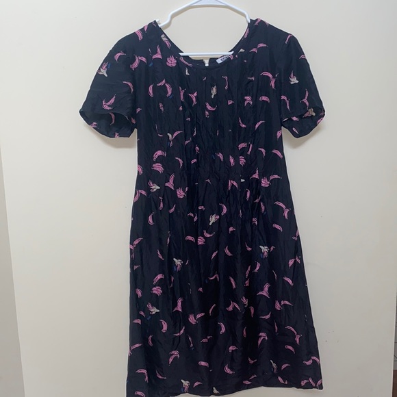 Sonia Rykiel Dresses & Skirts - Closet Closing 5/31 - Sonia by Sonia Rykeil Black Banana Silk Dress